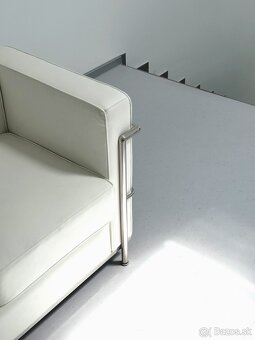 SEDAČKA BAUHAUS LE CORBUSIER WHITE - 3 MIESTNA - 6