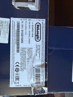 Predám nový kávovar Delonghi ECAM 22.115.B - 6