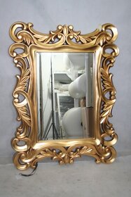 Francuzske barokove zrkadlo Biele 130 x 98 cm - 6