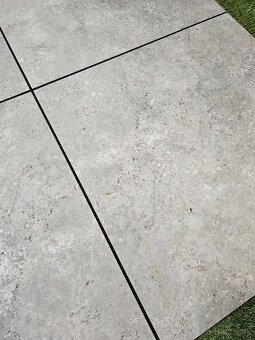 Dlažba hrubka 2 cm, aj na terče 60x60, vzhlad travertín sivý - 6