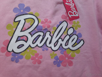 Barbie ružová mikina veľkosť S a XXS - 6