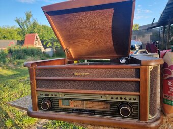 Moderné Retro Rádio ( LP Platňa, FM,MW, MC kazeta, CD, USB ) - 6