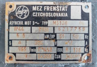 Motor 5,5kW 965ot/min - 6