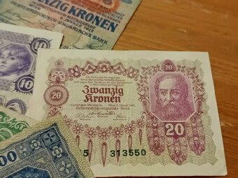 Staré bankovky Rakousko-Uherska (2 sada) - 6