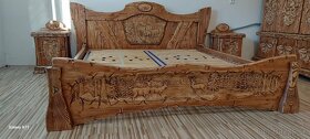 Drevená posteľ Poľovnicke motivy 180×200 vrátane roštov - 6