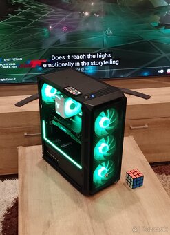 Herný ARGB PC–Ryzen 5+RTX 3060Ti+32 GB RAM+NVMe+SSD - 6