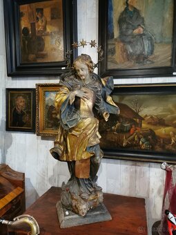 Baroková drevorezba Mária Immaculata na predaj - 6