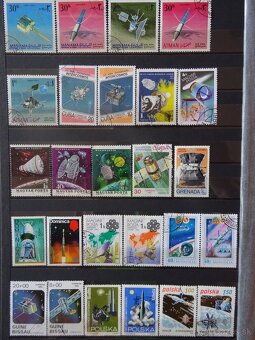 Pekná zbierka známok VESMÍR - 6