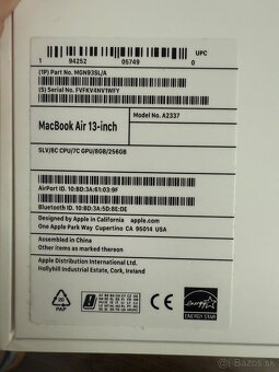 MacBook Air M1 8gb SSD 256gb v záruke, baterka 100% - 6