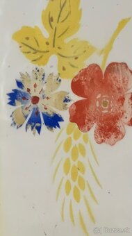 porcelánová tácka s kovovými úchytmi – - 6