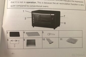 PREDÁM - Digitálna mini rúra s konvekciou (45 litrov) - 6