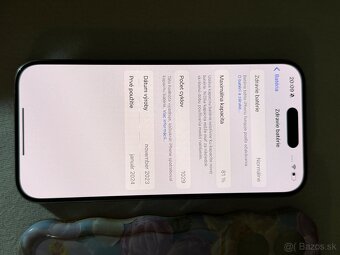 Predám iPhone 15 PRO , 128 gb TOP STAV 01/2024 - 6
