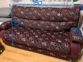 rozkladacia sedacia súprava 3+2+1 - 6