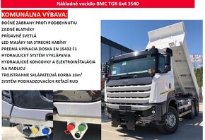 ZÁRUKA 6x4 sklápěč 34.8t komunál BMC-TGR +lze sypač RASCO - 6