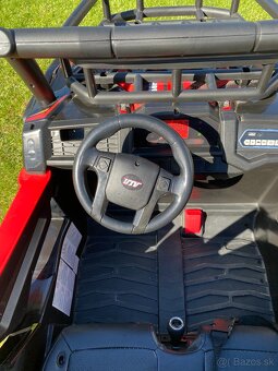 Elektrické autíčko UTV 24V, červené, dvojmiestne do 100 kg - 6
