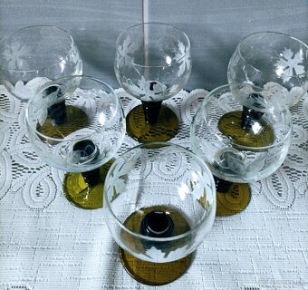 Poháre sklo - mix - 6