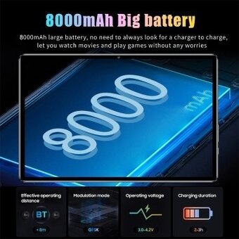 5G Tablet 12GB ram a 512GB rom, android 13, 8000mAh bateria - 6