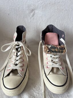 Kotnikove tenisky Converse. Kremova farba. Velkost 39.5. - 6