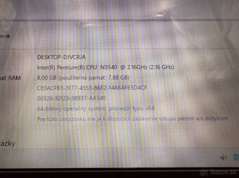 Notebook Lenovo IdeaPad 100 N3540 / 8GB RAM / 256GB SSD - 6