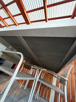 Záhradné sedenie 1x stol 6x stolička - komplét - 6