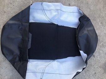 Sedadlo na Jawa 350/634 - nové /plech, molitan, poťah, spony - 6