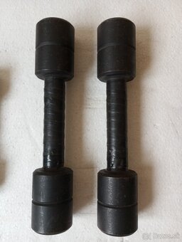 Železné Fitness jednorúčky - 2x1kg,2x2kg,2x4kg, 1x8kg - 6