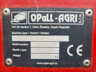 Pluh OPALL-AGRI JUPITER II 140/100 - 6