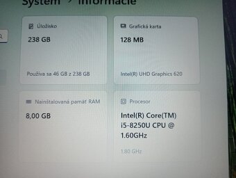 predám Lenovo V330 , Intel core i5 , 8gb ram , ssd - 6
