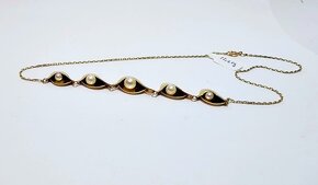 zlatý perlový náhrdelník - 6