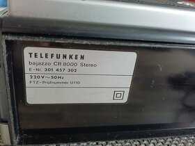 Telefunken CR8000 bajazzo retro kazeťák boombox radiomagneto - 6