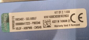 Pamäť RAM Kingston 2x 4GB Hyper X - 6