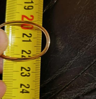 Zlate náušnice kruhy  585 - 6