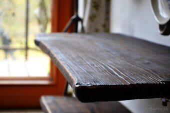 Botník - konzolový stolek - "Dva nosiči" - 6