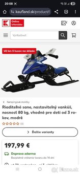 Snežný skúter detský - sánky - sane - 6