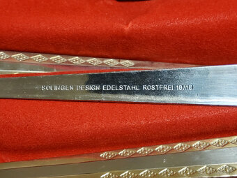 Retro jedálenský príbor Solingen pre 12 osôb, 72 dielny - 6