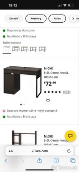 Pracovný stôl Micke - 6