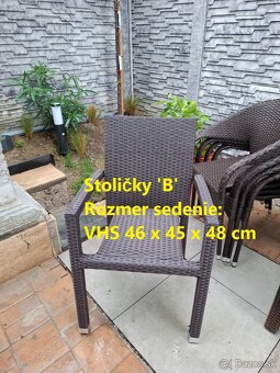 Záhradné sedenie - stôl, stoličky a záhradný box - 6