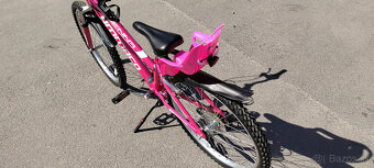 bicykel Ammaco Sienna 24″ so sedačkou pre bábiky, ako nový - 6