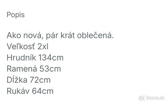 Riflová bunda pánska 2xl+ 3xl - 6