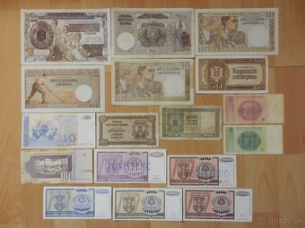 Bankovky staré Španielsko, Srbsko a iné - 6