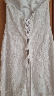 Predám nádherné svadobné šaty - 6