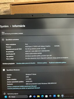Herný notebook: Asus TUF Gaming A15 Herná myš: Glorious Mod - 6