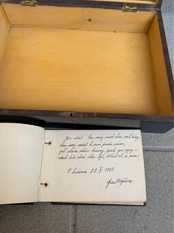 Starozitna krabicka a zapisnik prva republika polovnicky mot - 6