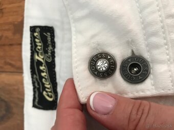 NOVÉ GUESS originál krystalove damske capri nohavice S/M - 6