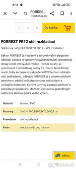 Jedálenský rozkladací stôl Forrest - 6