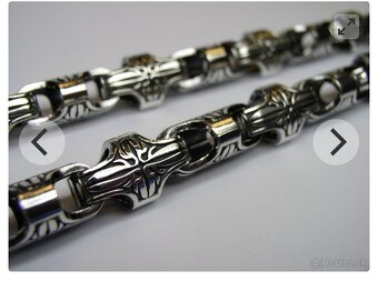 Predám zakazkovú striebornú reťaz retiazku 925 excelentný di - 6