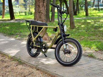 Fatbike elektrobicykel 500W/250W-21Ah/15Ah CAIMAN Army Green - 6