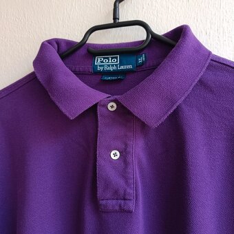 Polo Ralph Lauren fialová polokošeľa s dlhým rukávom tričko - 6