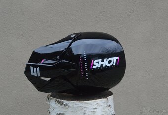 shot enduro lakovan. ružová helma okuliare - 6