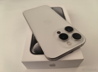 apple iphone 15 PRO 128gb White Titanium / Batéria 100% - 6